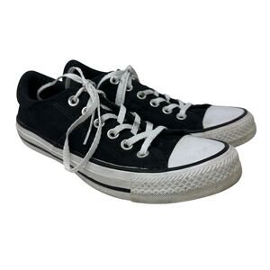 Converse All Star Madison Canvas Chucks Womens Sz 7 Black White Lace Up